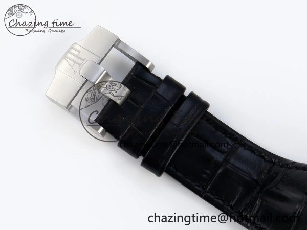 ROYAL OAK OFFSHORE 42MM SS APF 1:1 BEST EDITION BLACK DIAL WHITE MARKERS CERAMIC BEZEL ON BLACK RUBBER STRAP A7750