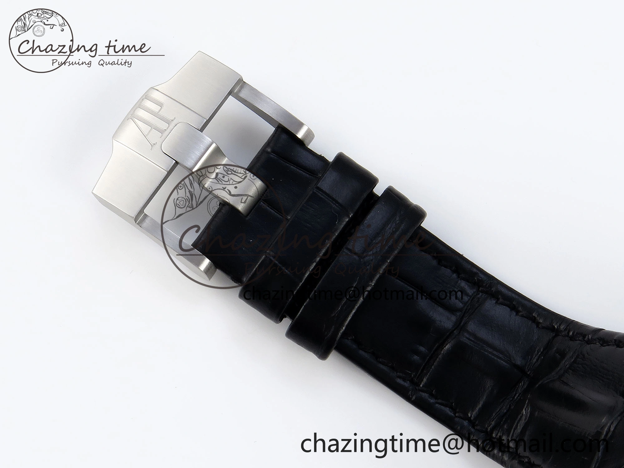 ROYAL OAK OFFSHORE 42MM SS APF 1:1 BEST EDITION BLACK DIAL WHITE MARKERS CERAMIC BEZEL ON BLACK RUBBER STRAP A7750