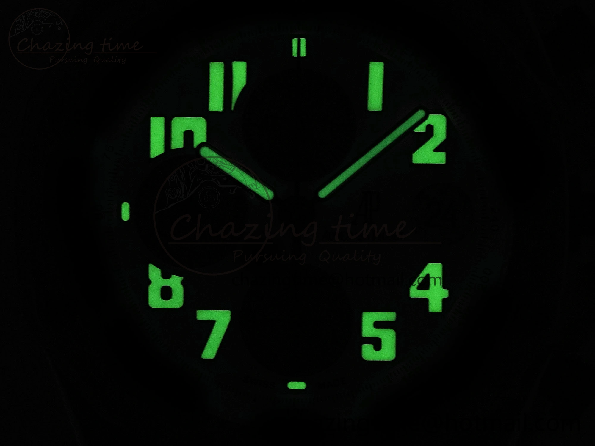 ROYAL OAK OFFSHORE 42MM SS APF 1:1 BEST EDITION BLACK DIAL WHITE MARKERS ON BLACK LEATHER STRAP A7750