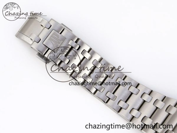ROYAL OAK OFFSHORE 42MM SS APF 1:1 BEST EDITION GRAY DIAL BLACK MARKERS ON SS BRACELET A7750