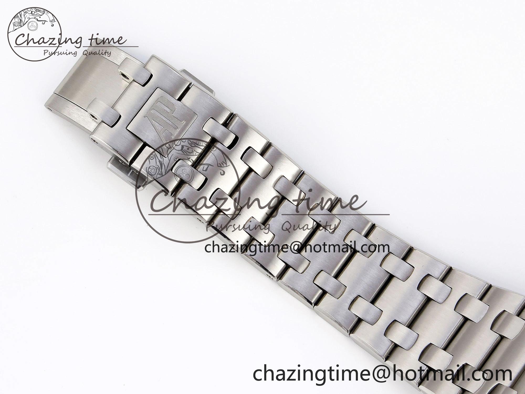 ROYAL OAK OFFSHORE 42MM SS APF 1:1 BEST EDITION GRAY DIAL BLACK MARKERS ON SS BRACELET A7750