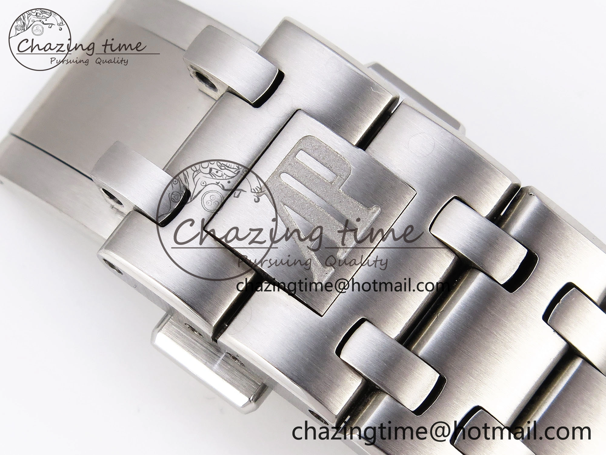 ROYAL OAK OFFSHORE 42MM SS APF 1:1 BEST EDITION GRAY DIAL BLACK MARKERS ON SS BRACELET A7750