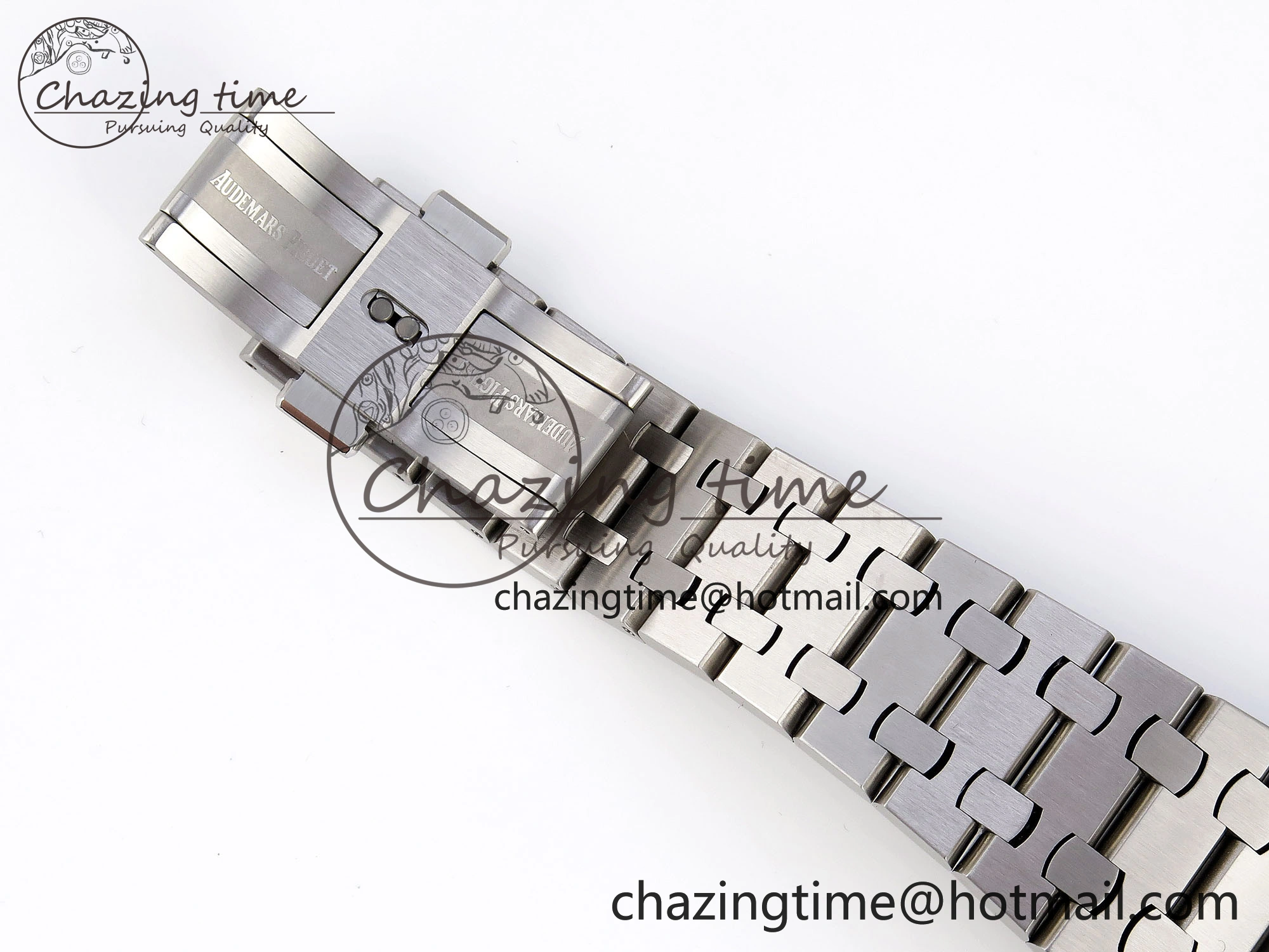 ROYAL OAK OFFSHORE 42MM SS APF 1:1 BEST EDITION GRAY DIAL BLACK MARKERS ON SS BRACELET A7750