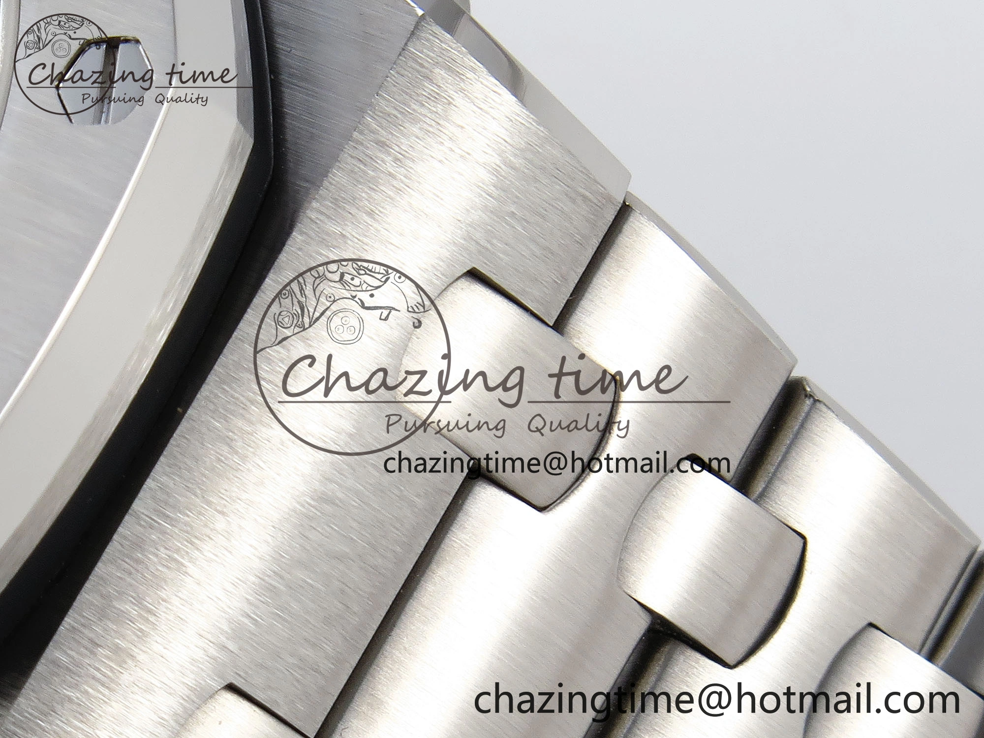 ROYAL OAK OFFSHORE 42MM SS APF 1:1 BEST EDITION GRAY DIAL BLACK MARKERS ON SS BRACELET A7750