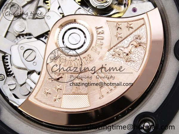 ROYAL OAK OFFSHORE 42MM SS APF 1:1 BEST EDITION GRAY DIAL BLACK MARKERS ON SS BRACELET A7750