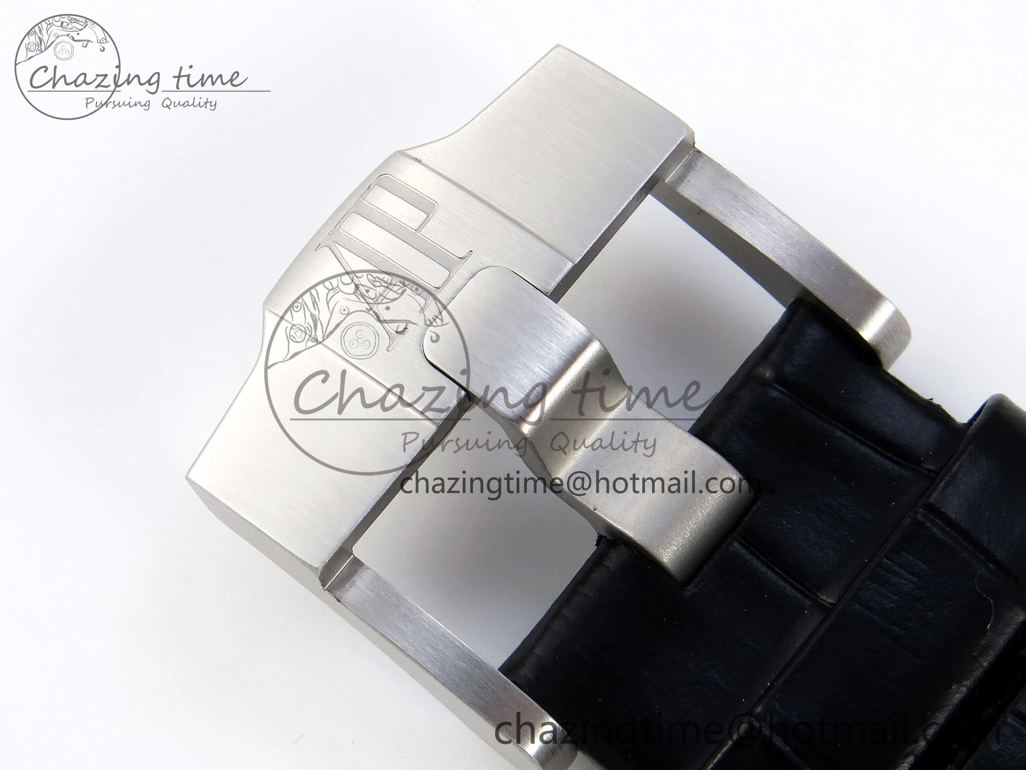 ROYAL OAK OFFSHORE 42MM VOLCANO SS APF 1:1 BEST EDITION BLACK DIAL ORANGE MARKERS ON BLACK LEATHER STRAP A7750