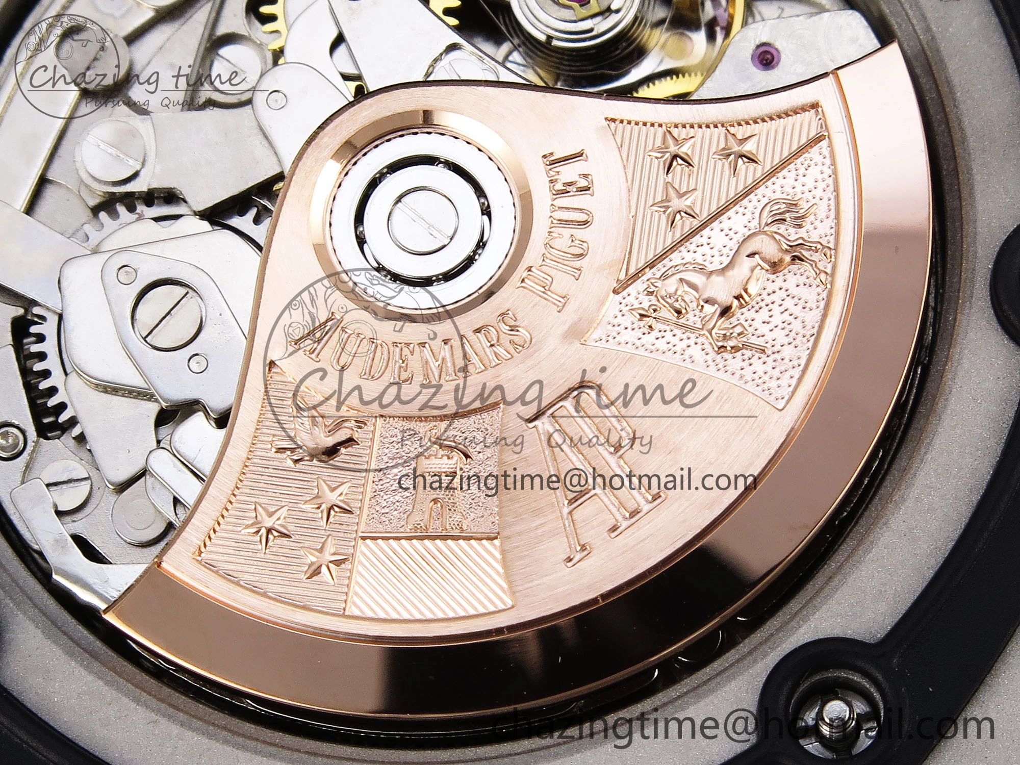 ROYAL OAK OFFSHORE 42MM VOLCANO SS APF 1:1 BEST EDITION BLACK DIAL ORANGE MARKERS ON BLACK LEATHER STRAP A7750