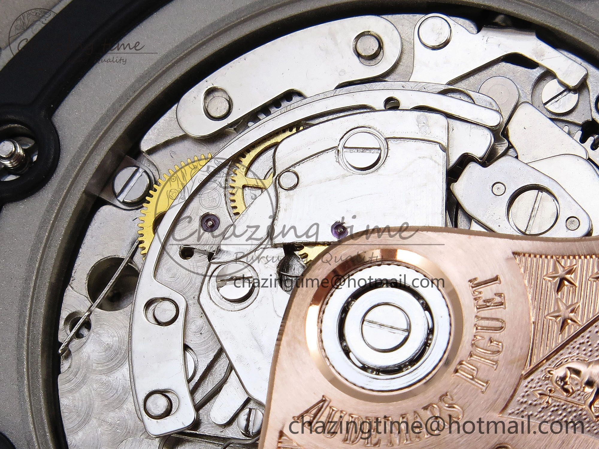 ROYAL OAK OFFSHORE 42MM VOLCANO SS APF 1:1 BEST EDITION BLACK DIAL ORANGE MARKERS ON BLACK LEATHER STRAP A7750