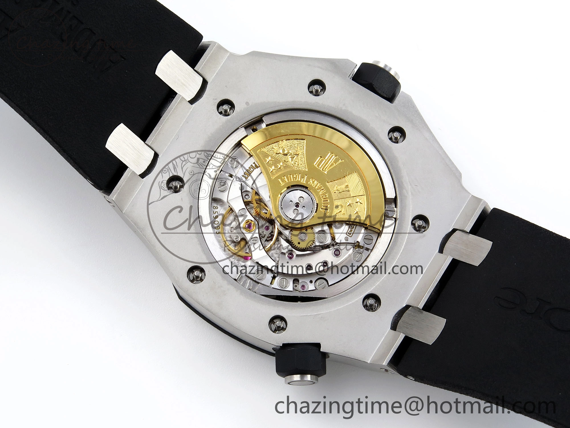 ROYAL OAK OFFSHORE DIVER 15710 IPF 1:1 BEST EDITION BLACK DIAL ON BLACK RUBBER STRAP SA3120 SUPER CLONE