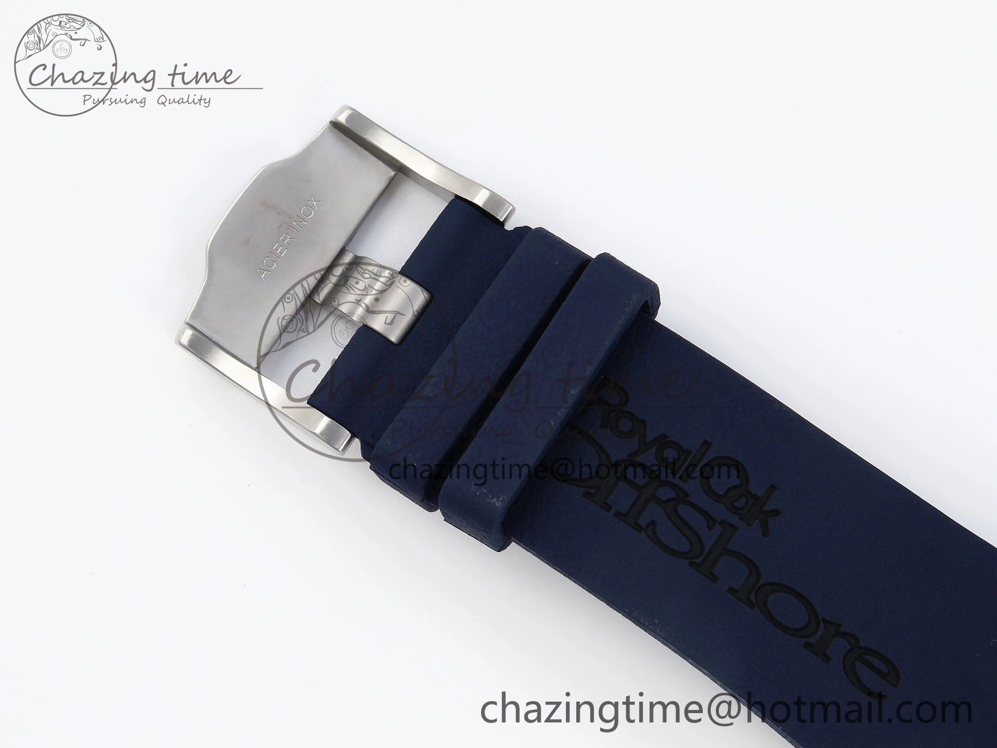 ROYAL OAK OFFSHORE DIVER 15710 IPF 1:1 BEST EDITION BLUE DIAL ON BLUE RUBBER STRAP SA3120 SUPER CLONE