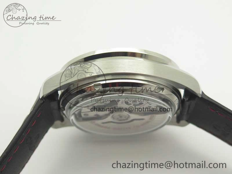 Racing Master Chronometer OMF 1:1 Best Edition Black Dial on Black Leather Strap A9300
