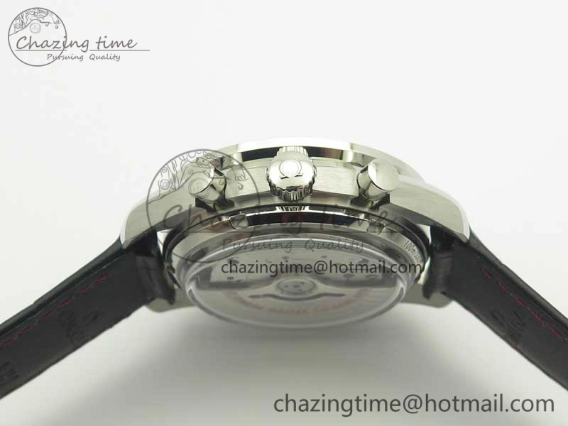 Racing Master Chronometer OMF 1:1 Best Edition Black Dial on Black Leather Strap A9300