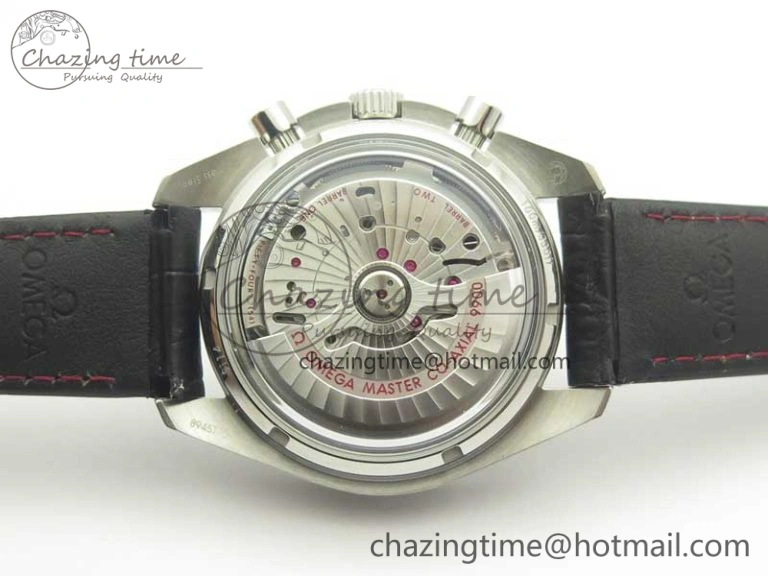 Racing Master Chronometer OMF 1:1 Best Edition Black Dial on Black Leather Strap A9300