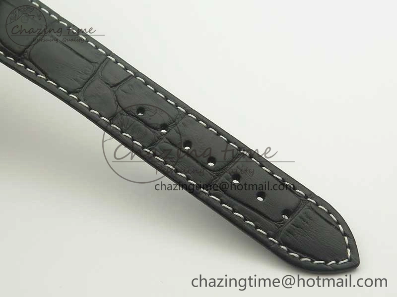 Racing Master Chronometer OMF 1:1 Best Edition Black Dial on Black Leather Strap A9300