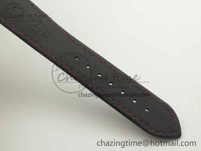 Racing Master Chronometer OMF 1:1 Best Edition Black Dial on Black Leather Strap A9300