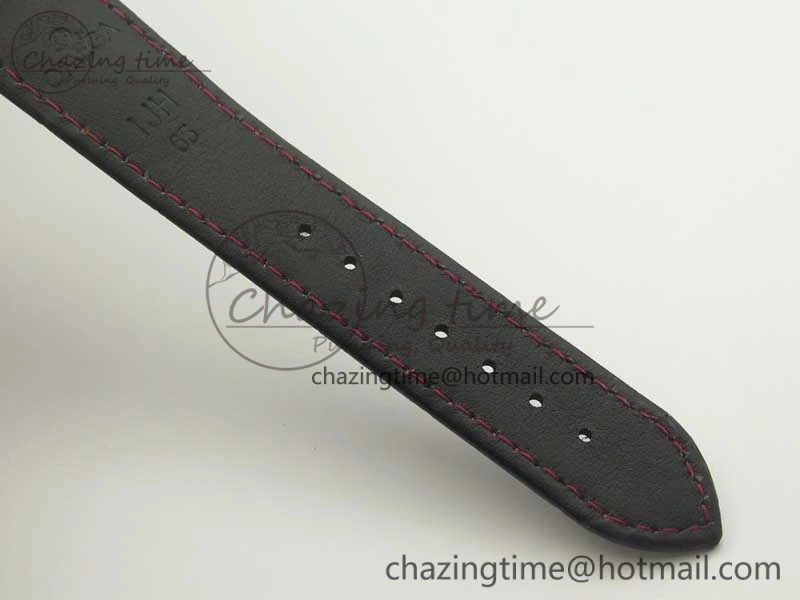 Racing Master Chronometer OMF 1:1 Best Edition Black Dial on Black Leather Strap A9300