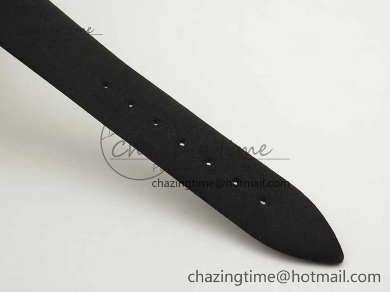 Reine de Naples 8918BB YG ZF 1:1 Best Edition White MOP Dial Diamonds Bezel on Black Fabric Strap A537