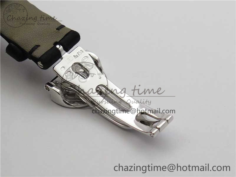 Reine de Naples 8928BB SS ZF 1:1 Best Edition White MOP Dial Diamonds Bezel on Black Fabric Strap A537