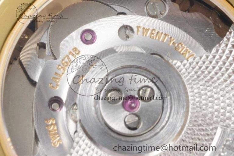 Reine de Naples YG ZF 1:1 Best Edition White Roman Dial Diamonds Bezel on Black Fabric Strap A537 V2