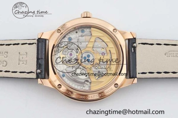 Rendez-Vous Date RG Q8F Best Edition White Dial Diamonds Bezel on Black Leather Strap A898