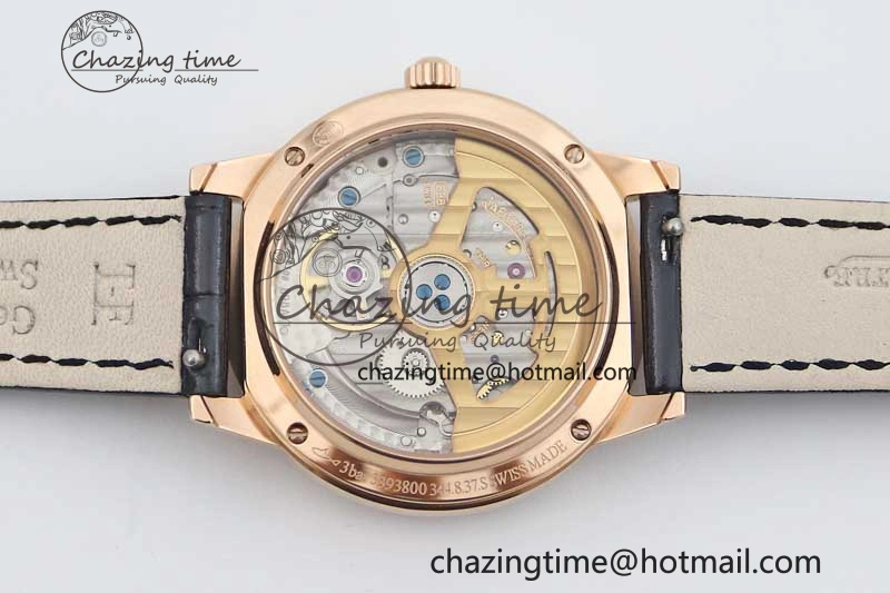 Rendez-Vous Date RG Q8F Best Edition White Dial Diamonds Bezel on Black Leather Strap A898