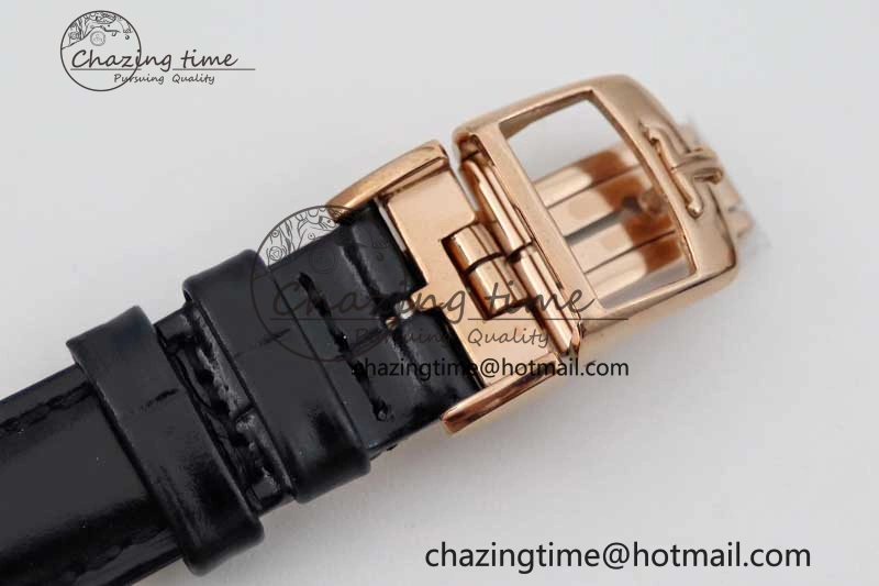 Rendez-Vous Date RG Q8F Best Edition White Dial Diamonds Bezel on Black Leather Strap A898
