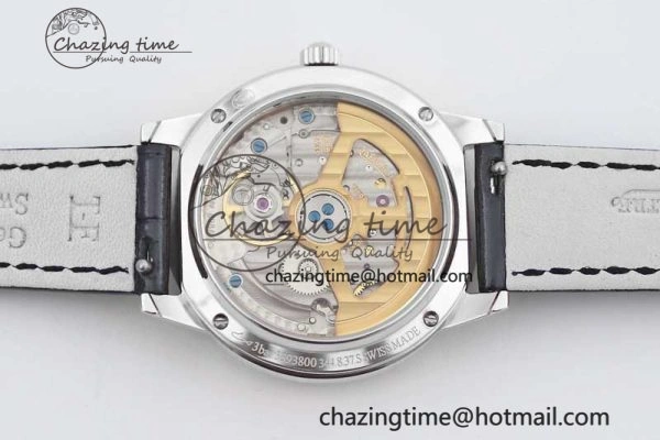 Rendez-Vous Date SS Q8F Best Edition White Dial Diamonds Bezel on Blue Leather Strap A898