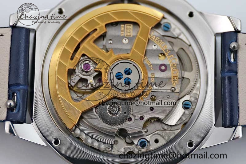 Rendez-Vous Date SS Q8F Best Edition White Dial Diamonds Bezel on Blue Leather Strap A898