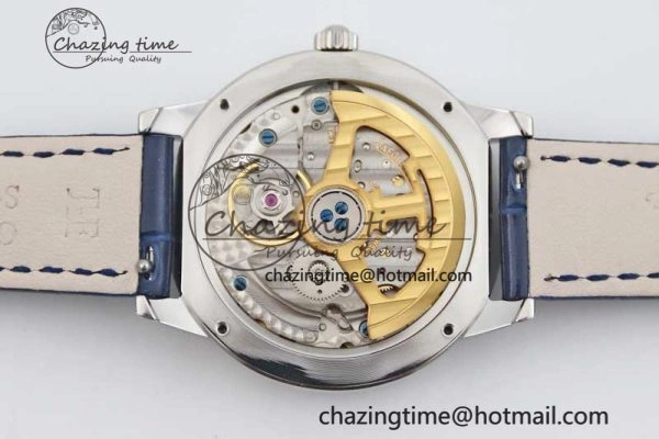 Rendez-Vous Date SS Q8F Best Edition White Dial Diamonds Bezel on Blue Leather Strap A898