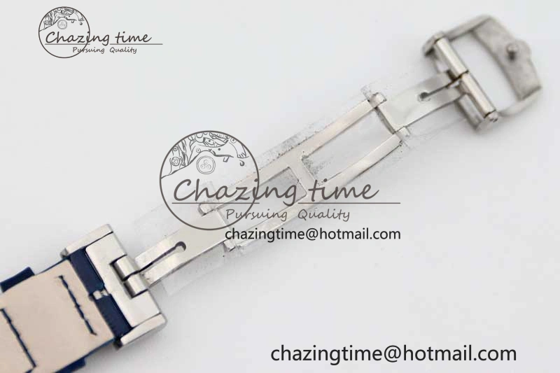 Rendez-Vous Date SS Q8F Best Edition White Dial Diamonds Bezel on Blue Leather Strap A898