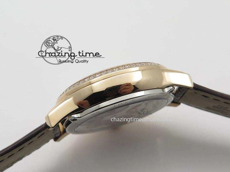 Rendez-Vous Ladies RG White MOP Dial Tourbillon on Brown Alligator Leather