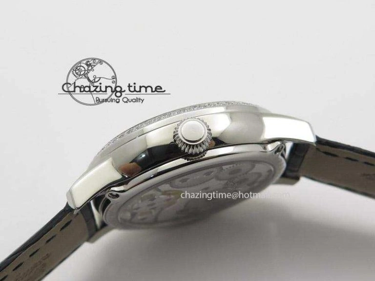 Rendez-Vous Ladies SS White MOP Dial Tourbillon on Black Alligator Leather