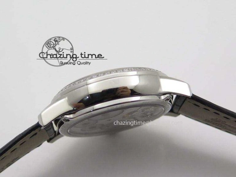 Rendez-Vous Ladies SS White MOP Dial Tourbillon on Black Alligator Leather