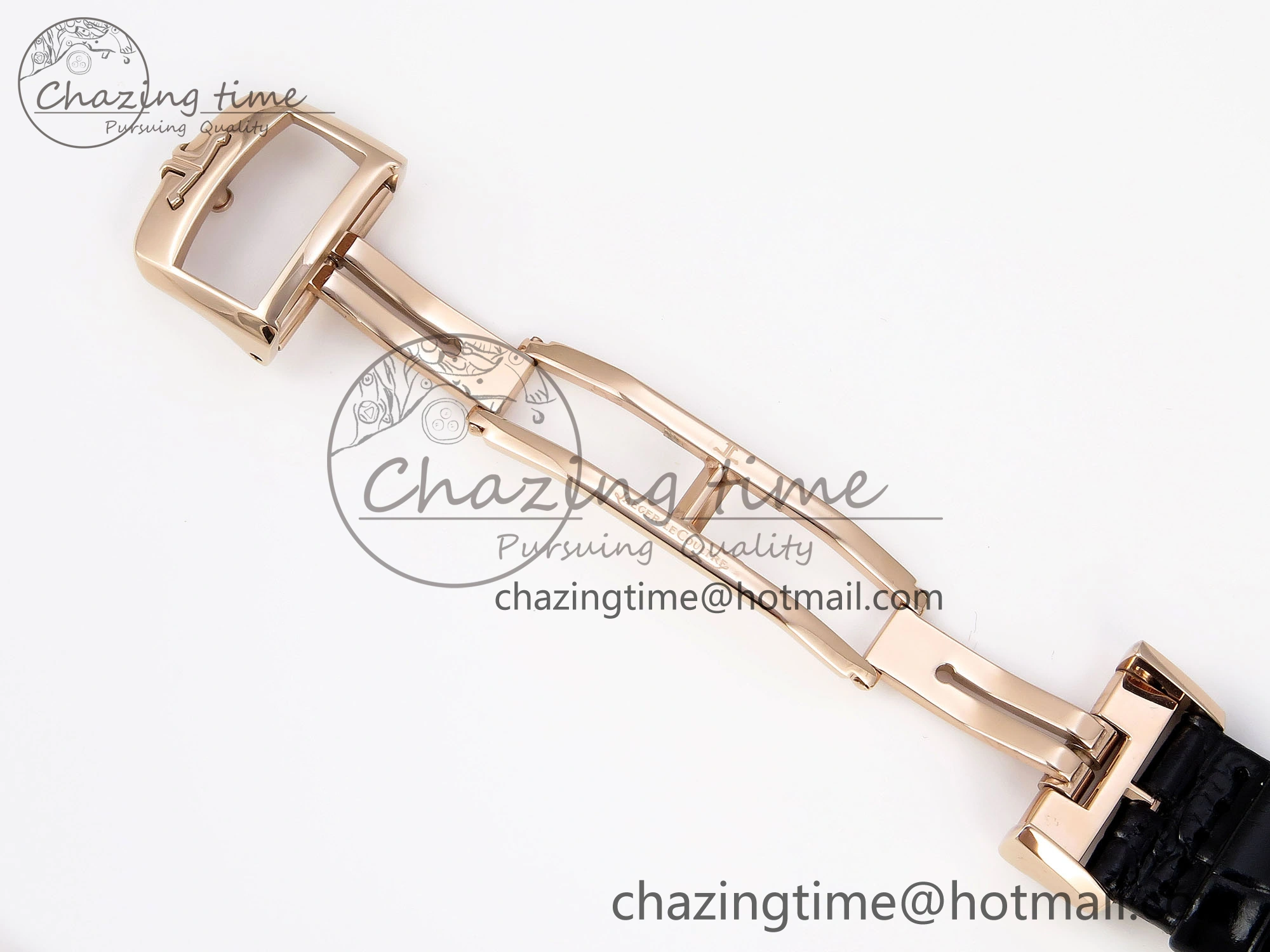 Rendez-Vous Night & Day RG APSF 1:1 Best Edition White Textured Dial Diamonds Bezel on Black Leather Strap A898