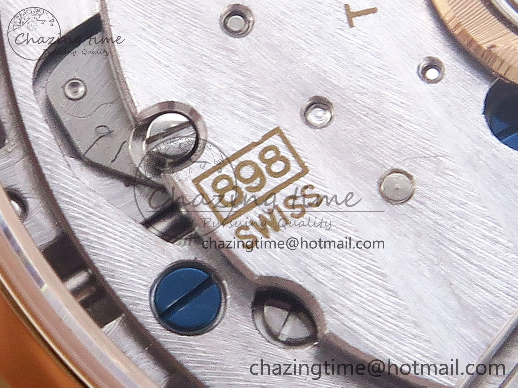 Rendez-Vous Night & Day RG APSF 1:1 Best Edition White Textured Dial Diamonds Bezel on Brown Leather Strap A898