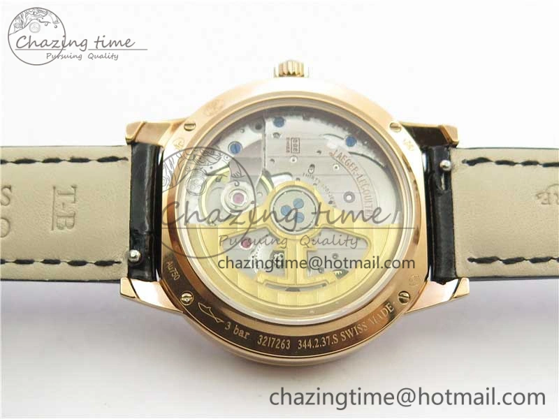 Rendez-Vous Night & Day RG ZF 1:1 Best Edition White Dial Black Markers Diamonds Bezel on Black Leather Strap A898