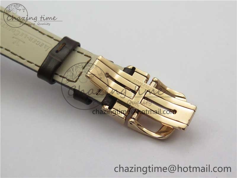 Rendez-Vous Night & Day RG ZF 1:1 Best Edition White Textured Dial Diamonds Bezel on Brown Leather Strap A898
