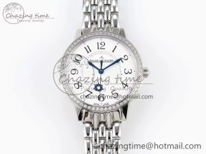 Rendez-Vous Night & Day SS APSF 1:1 Best Edition WhiteTextured Dial Diamonds Bezel on SS Bracelet A898