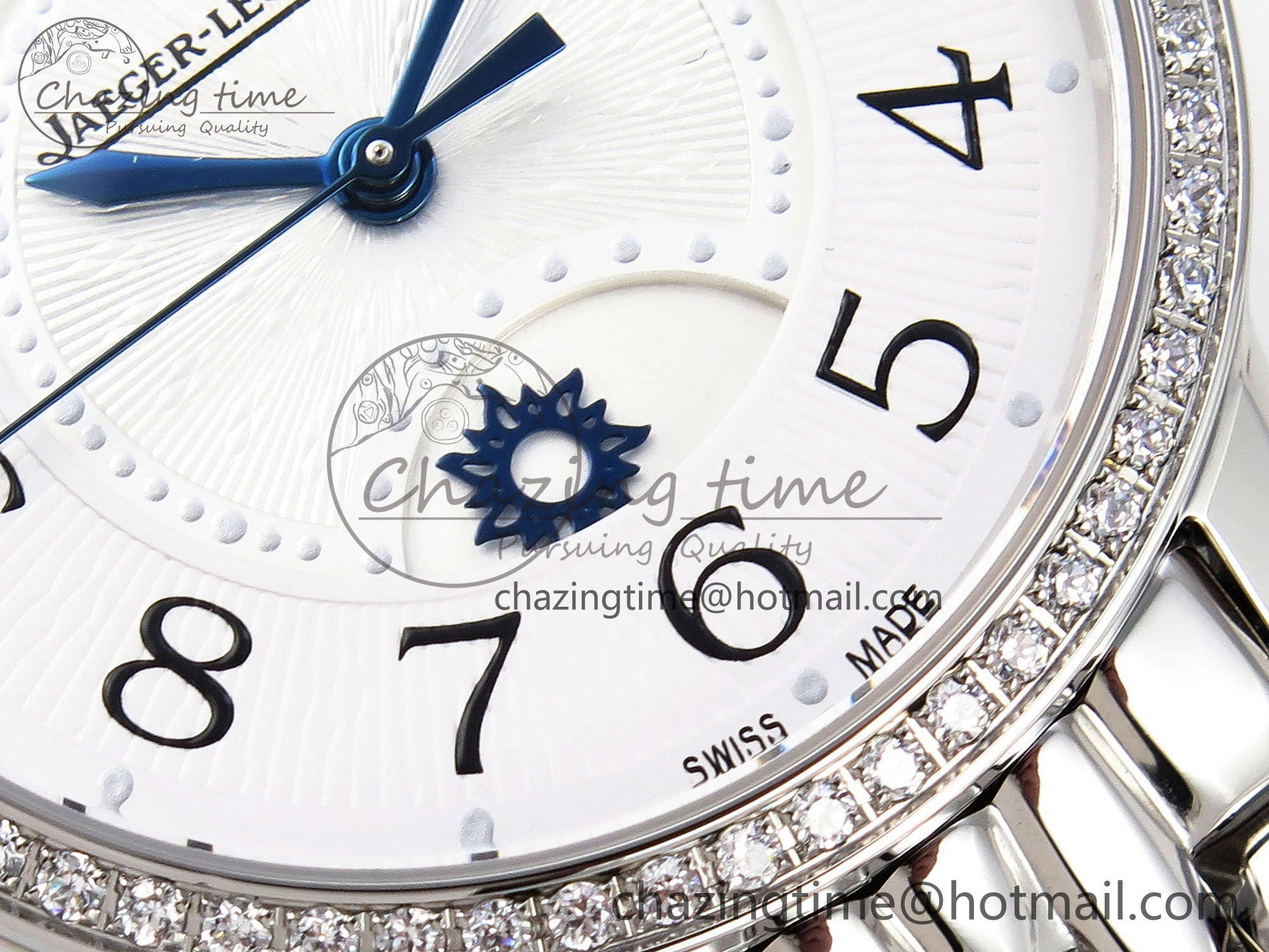 Rendez-Vous Night & Day SS APSF 1:1 Best Edition WhiteTextured Dial Diamonds Bezel on SS Bracelet A898