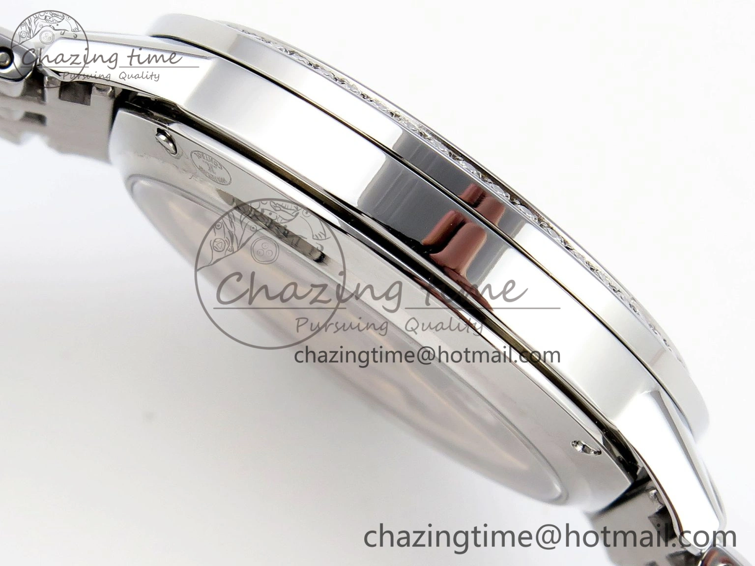 Rendez-Vous Night & Day SS APSF 1:1 Best Edition WhiteTextured Dial Diamonds Bezel on SS Bracelet A898