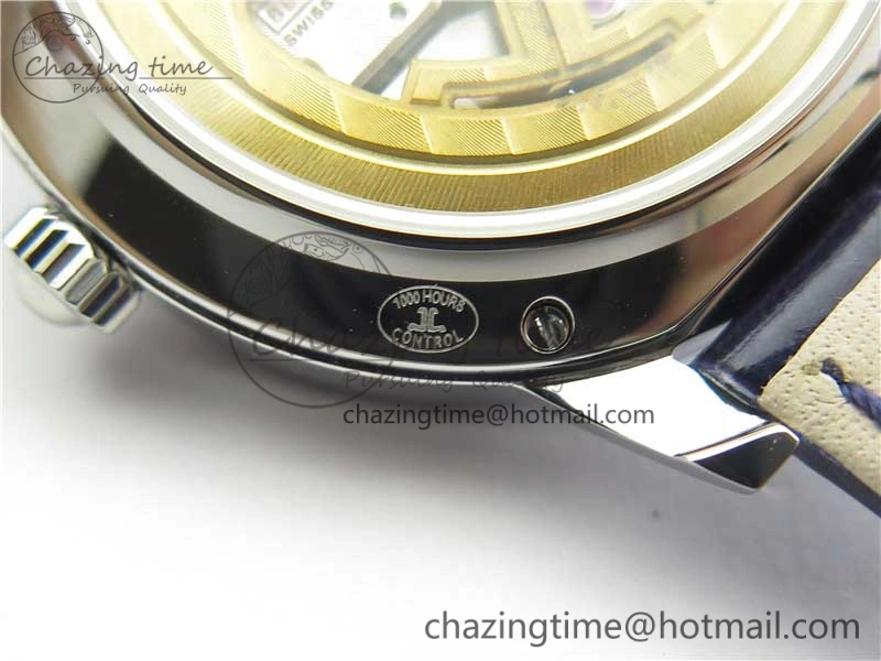 Rendez-Vous Night & Day SS Polished Bezel ZF 1:1 Best Edition White Textured Dial on Blue Leather Strap A898