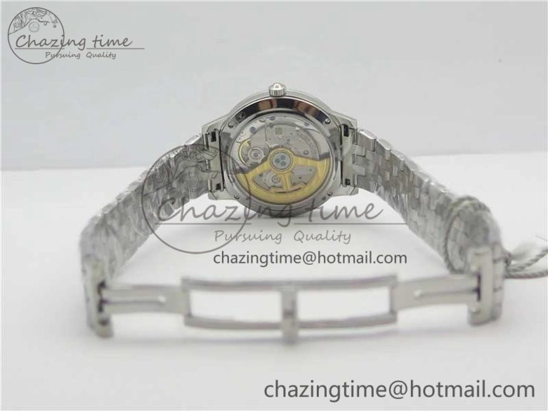 Rendez-Vous Night & Day SS ZF 1:1 Best Edition Blue Textured Dial Diamonds Bezel on SS Bracelet A898