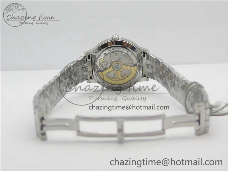 Rendez-Vous Night & Day SS ZF 1:1 Best Edition Blue Textured Dial Diamonds Bezel on SS Bracelet A898