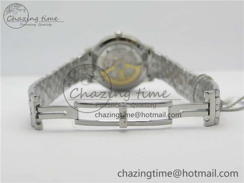 Rendez-Vous Night & Day SS ZF 1:1 Best Edition Blue Textured Dial Diamonds Bezel on SS Bracelet A898