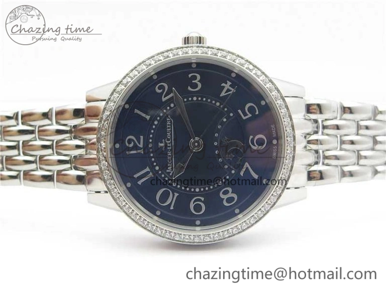 Rendez-Vous Night & Day SS ZF 1:1 Best Edition Blue Textured Dial Diamonds Bezel on SS Bracelet A898