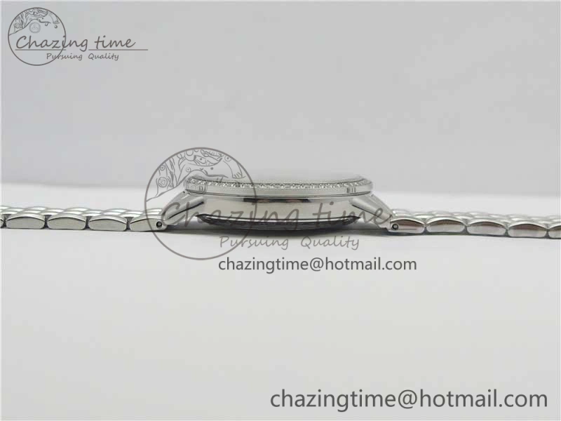Rendez-Vous Night & Day SS ZF 1:1 Best Edition Blue Textured Dial Diamonds Bezel on SS Bracelet A898