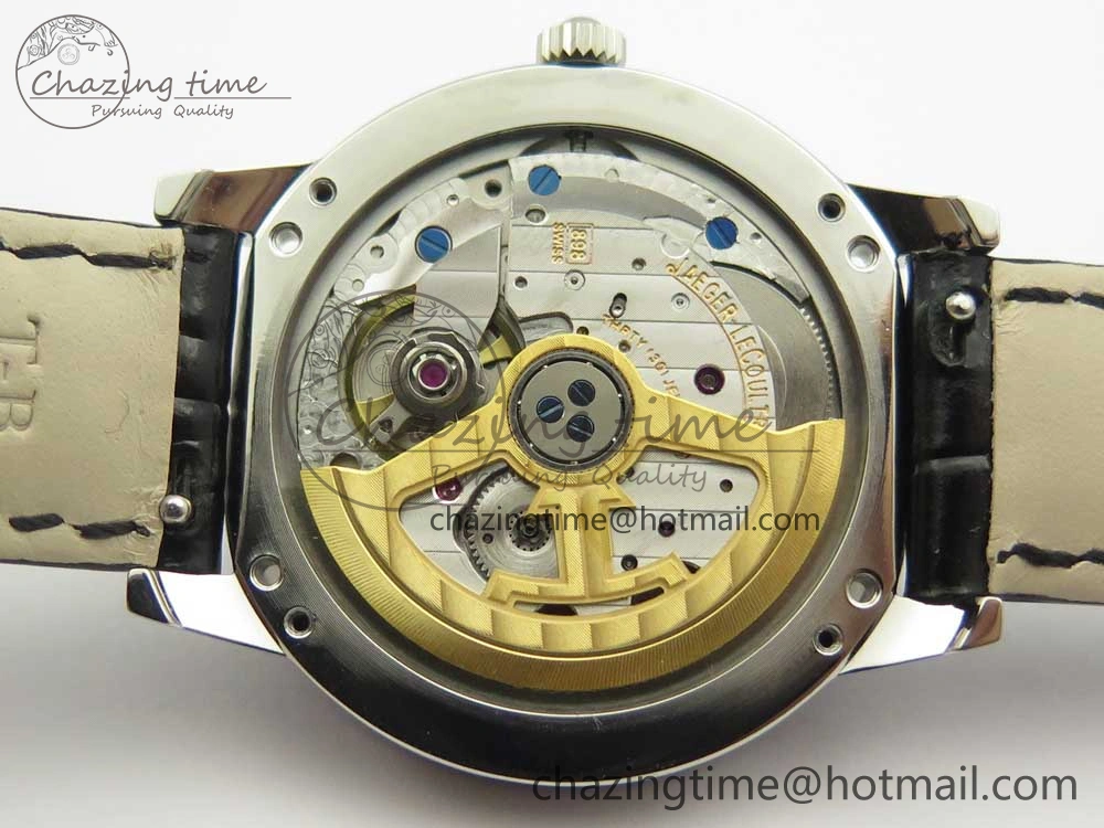 Rendez-Vous Night & Day SS ZF 1:1 Best Edition White Textured Dial Diamonds Bezel on Black Leather Strap A898