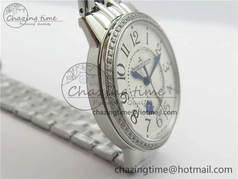 Rendez-Vous Night & Day SS ZF 1:1 Best Edition WhiteTextured Dial Diamonds Bezel on SS Bracelet A898