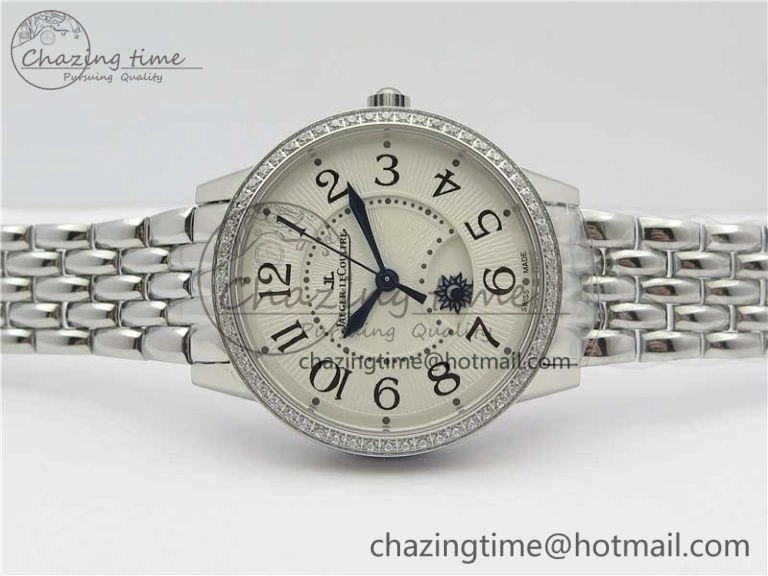 Rendez-Vous Night & Day SS ZF 1:1 Best Edition WhiteTextured Dial Diamonds Bezel on SS Bracelet A898