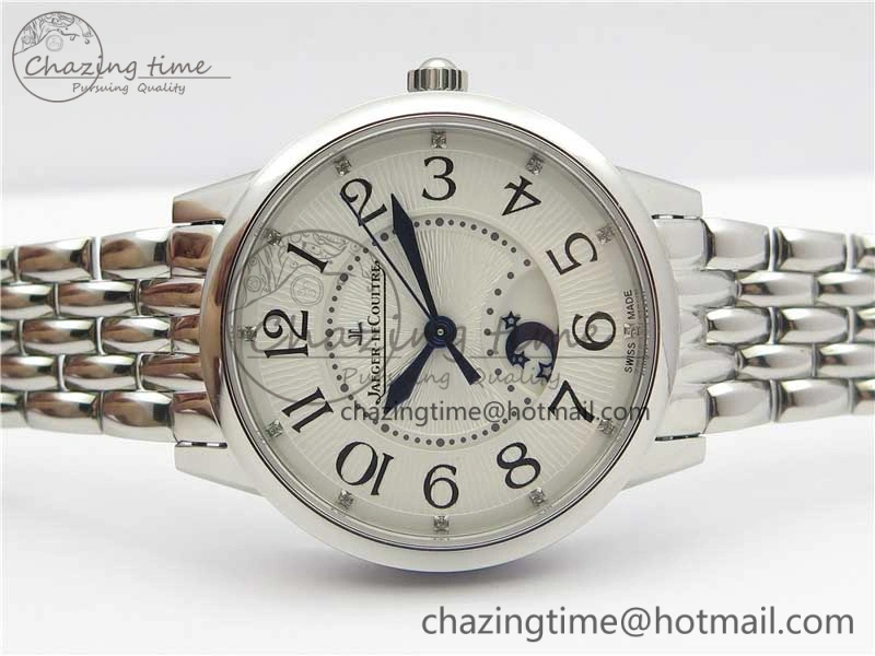 Rendez-Vous Night & Day SS ZF 1:1 Best Edition WhiteTextured Dial Polished Bezel on SS Bracelet A898